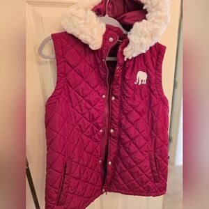 Alabama Collegiate quilted fleece puffer vest 2x